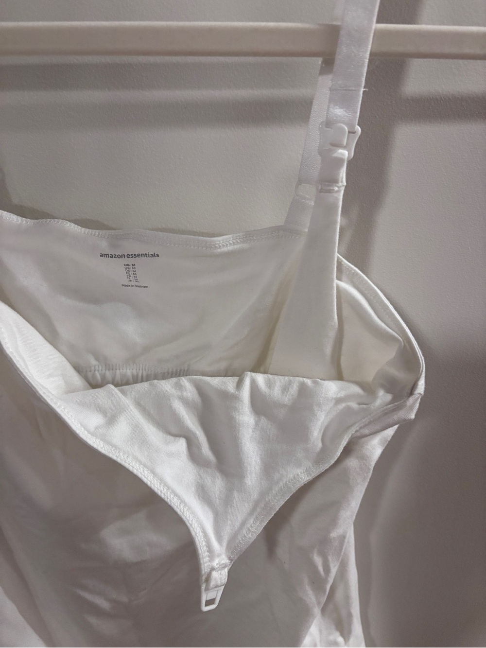 Amazon Essentials White Nursing Chemise with Adjustable Straps